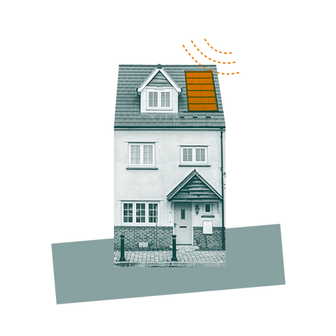 house with solar panels